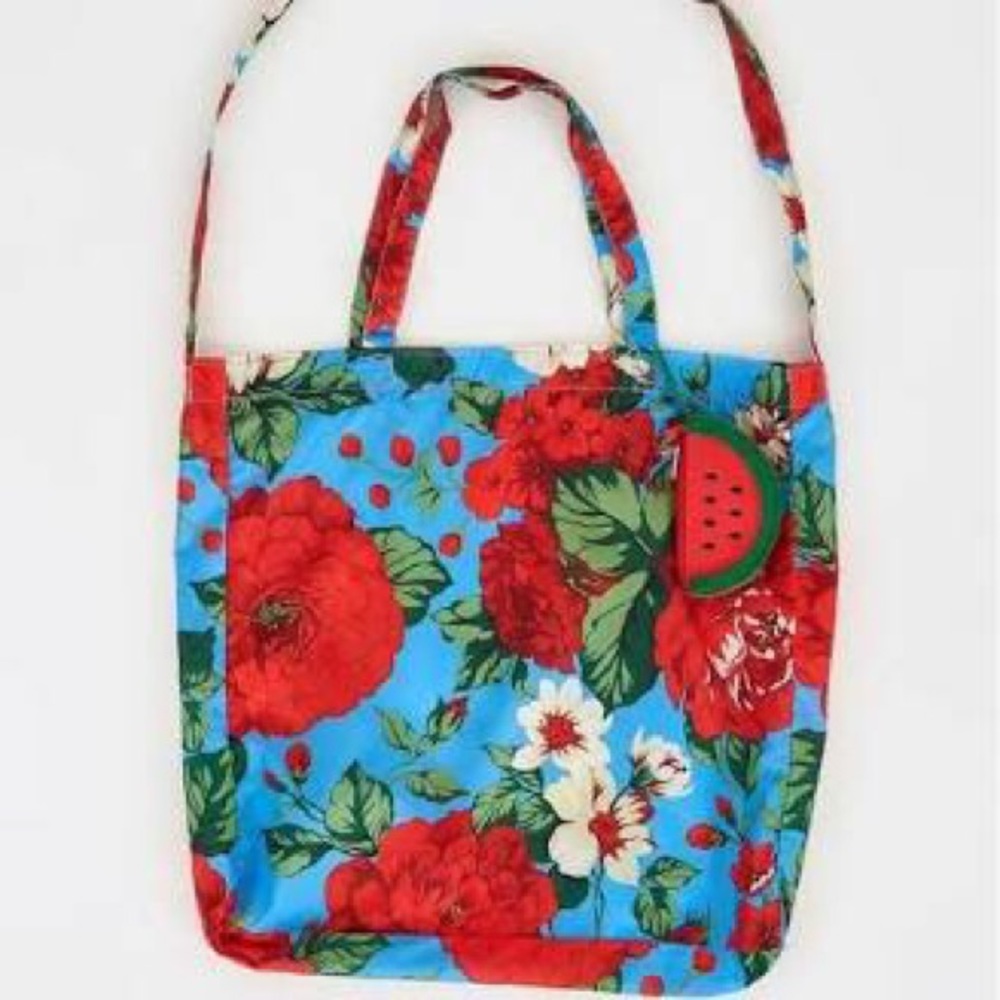 FARMRio “Sandia” Sacholinha” Adjustable Tote NWT Great Gift 💡 Idea